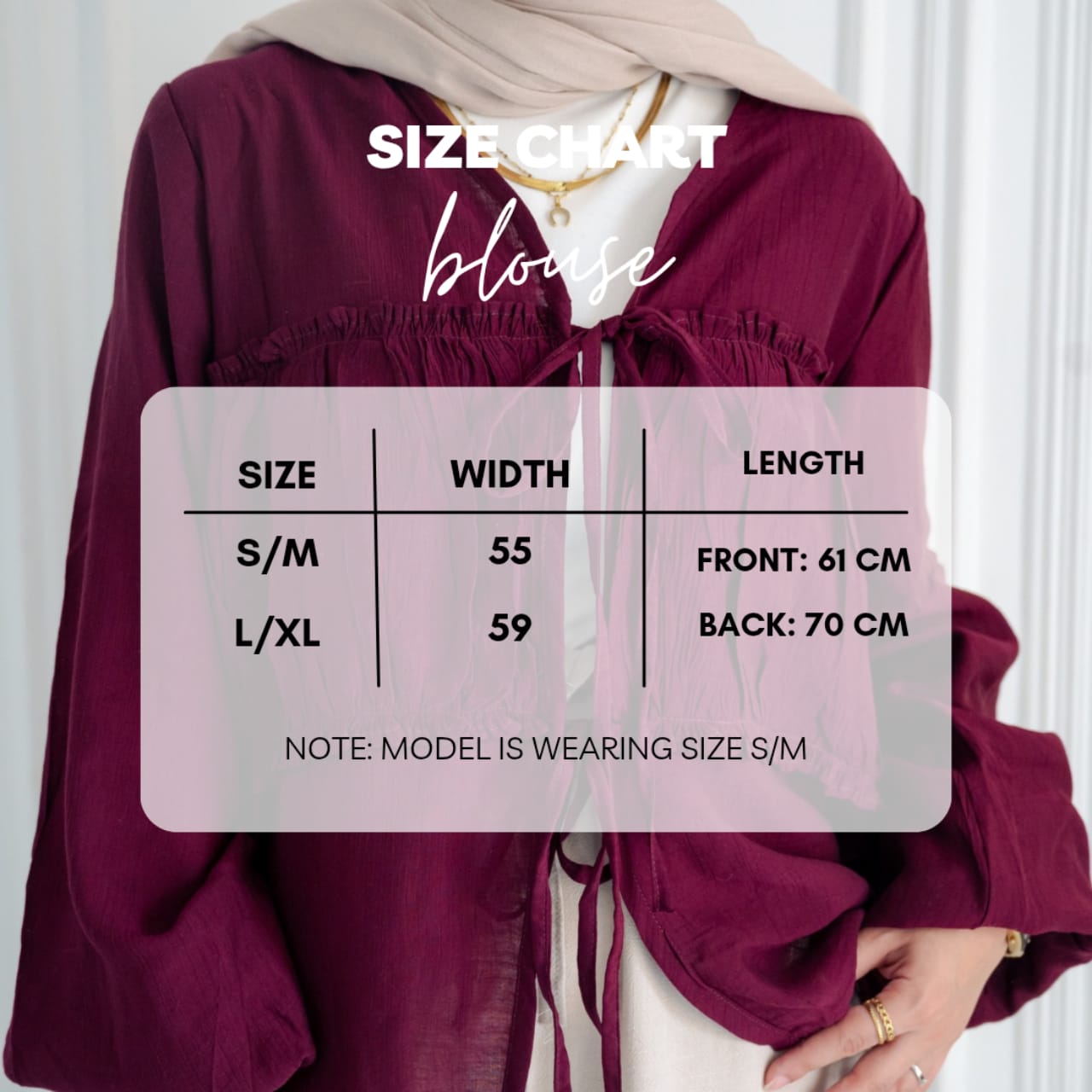 Lina blouse in Burgundy