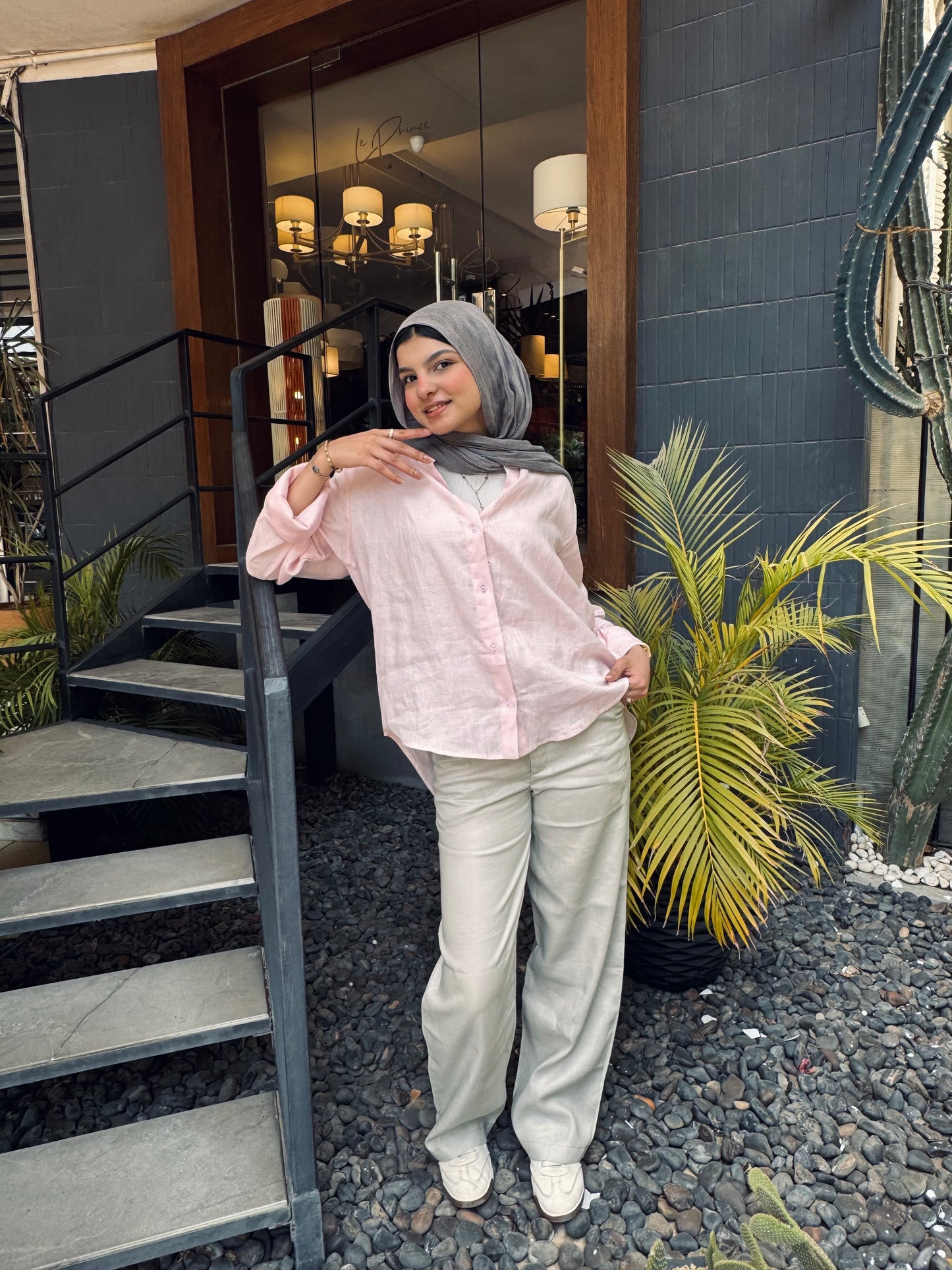 Pure linen pants