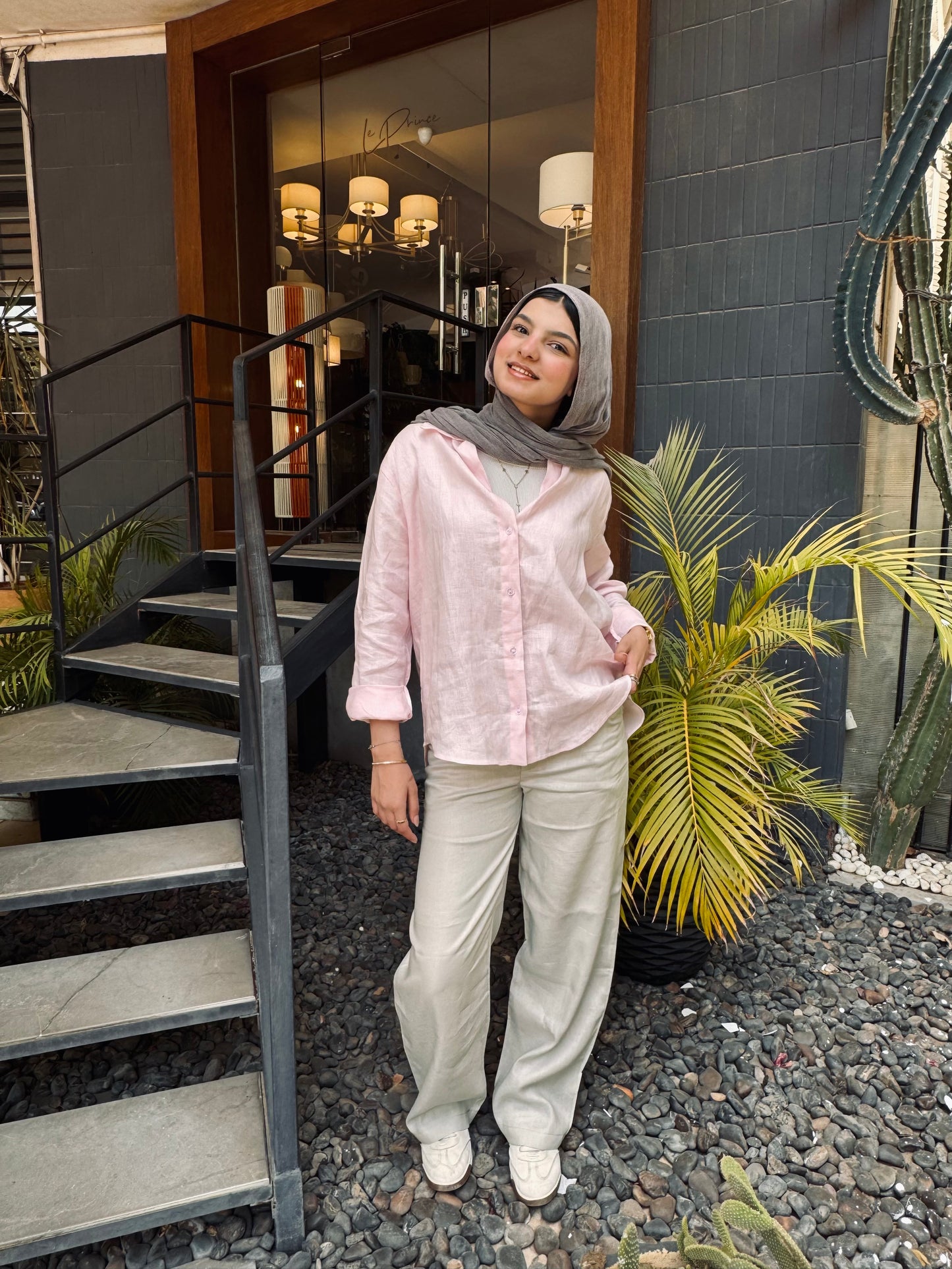 Pure linen pants