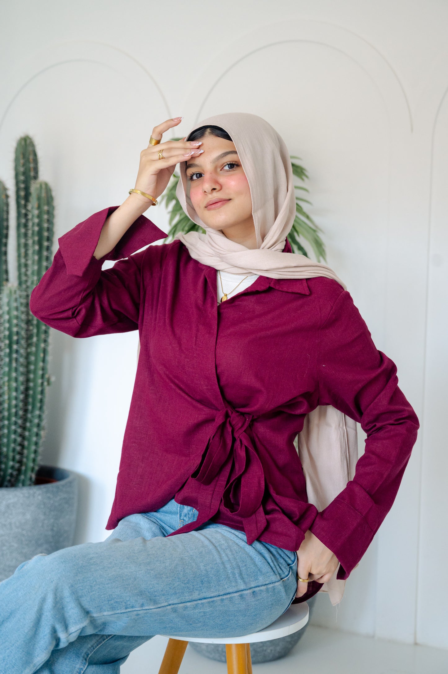 Wrapped blouse