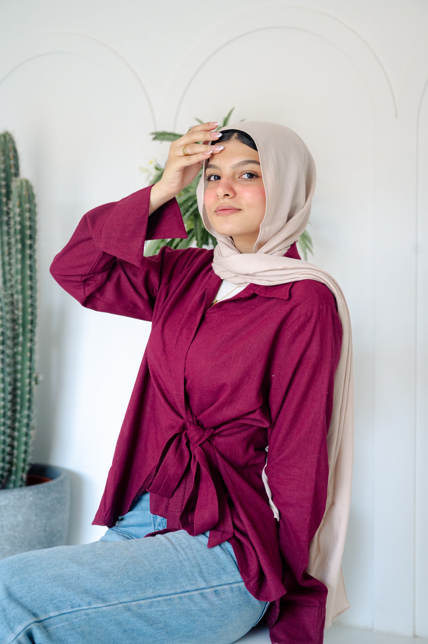 Wrapped blouse