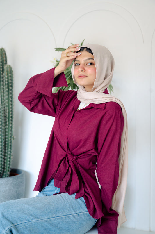 Wrapped blouse